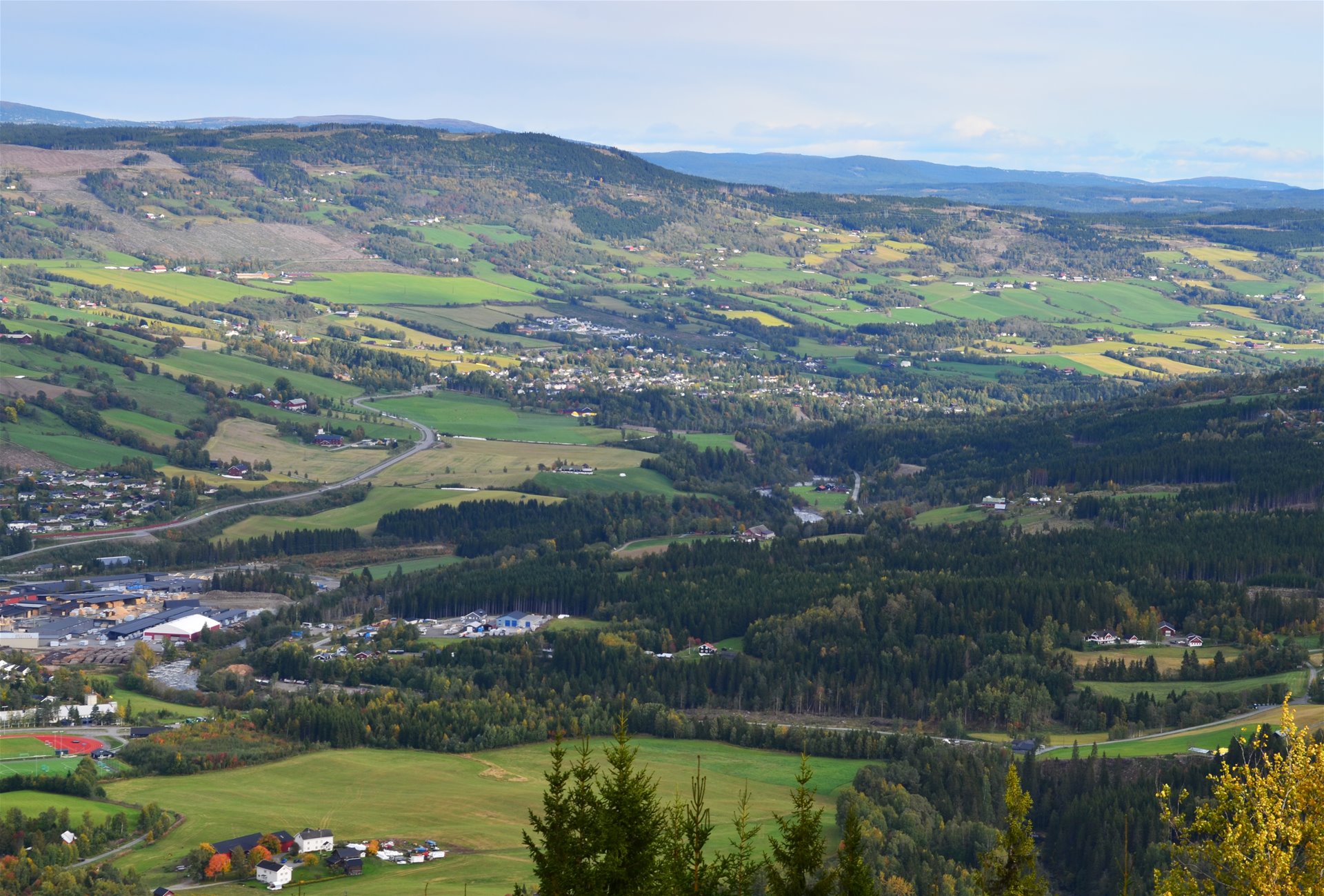 Landskapsbilde av Gausdal kommune